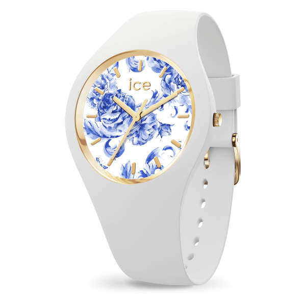 Montre Femme Ice Watch Blue - Boîtier Silicone Blanc - Bracelet